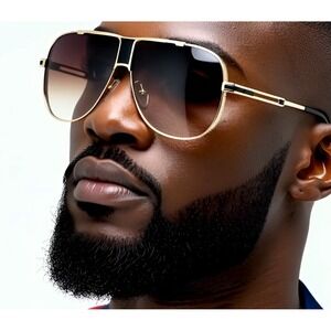 Aviator Sunglasses UV400 Sun Protection Square Lens Outdoor Classy Gafas Lentes‎